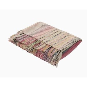 NWT Jaipur Posy Multicolor Acrylic Throw Blanket  51”x 71” Made In India